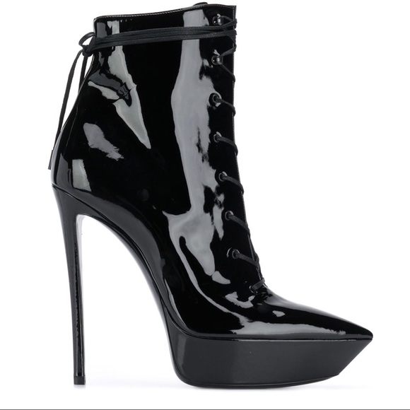 *Sold on Ebay* SAINT LAURENT Betty Platform Boots - Picture 3 of 10